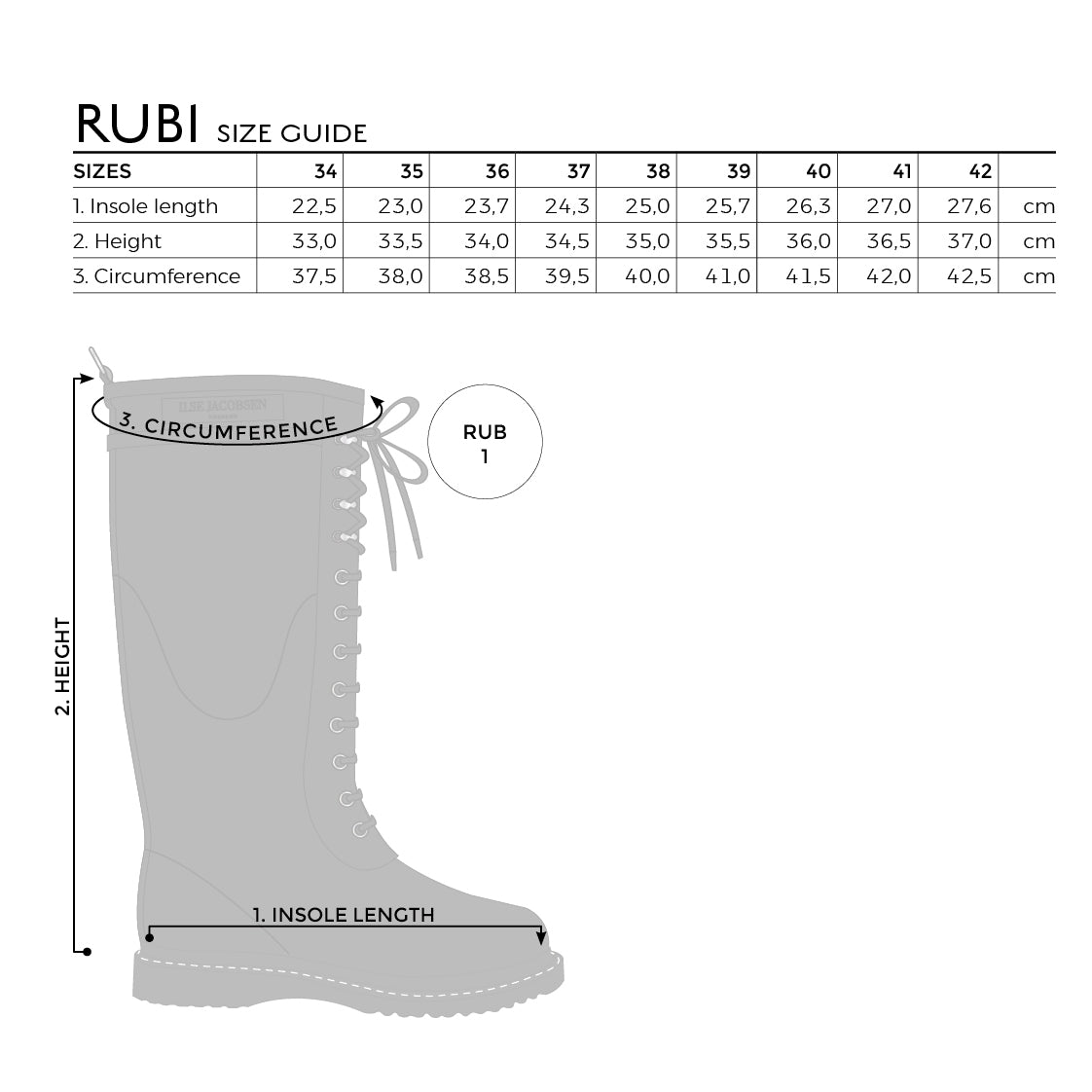 Há reimuð gúmmístígvél