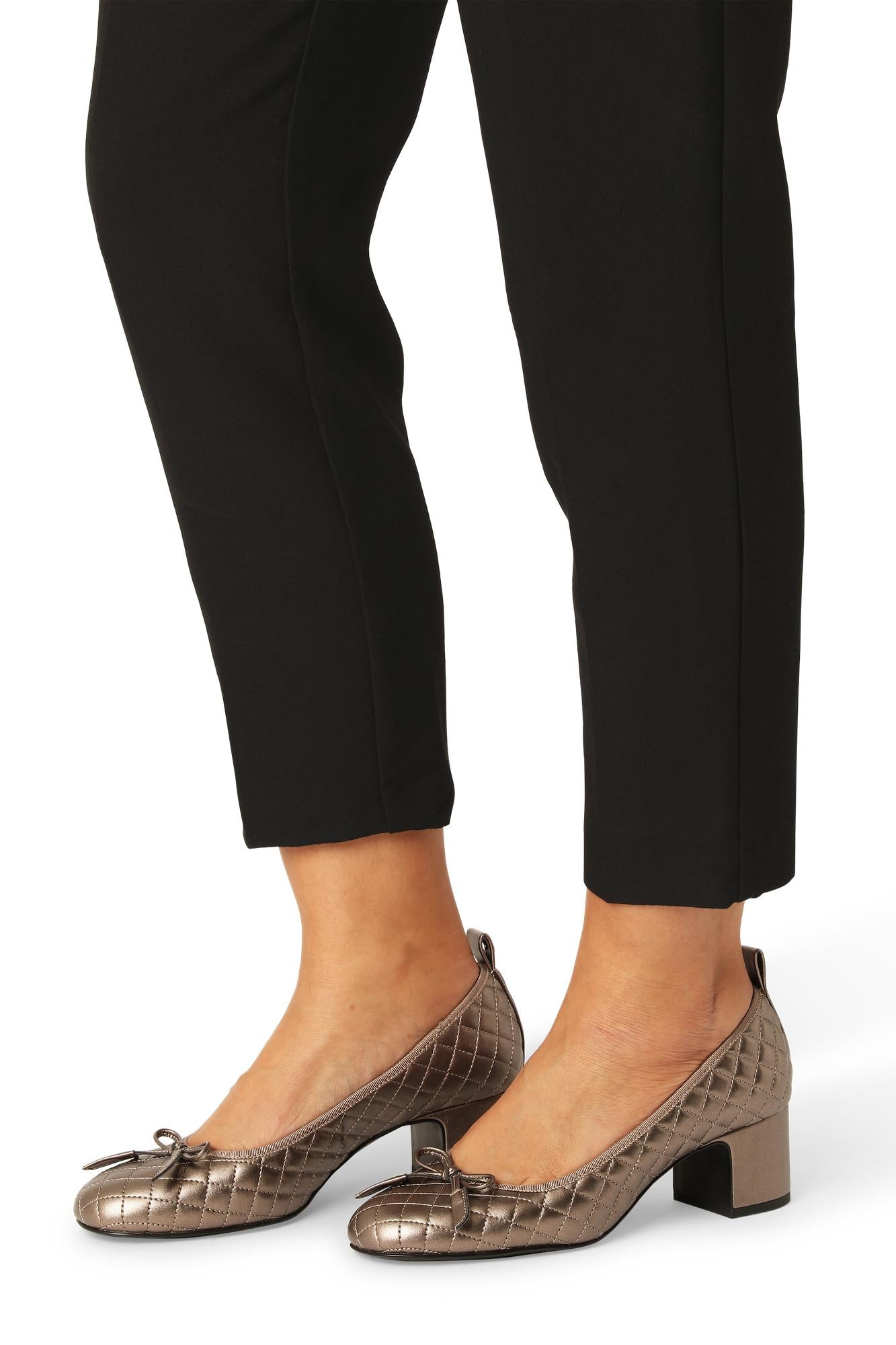 Ballerínuskór með háum hæl