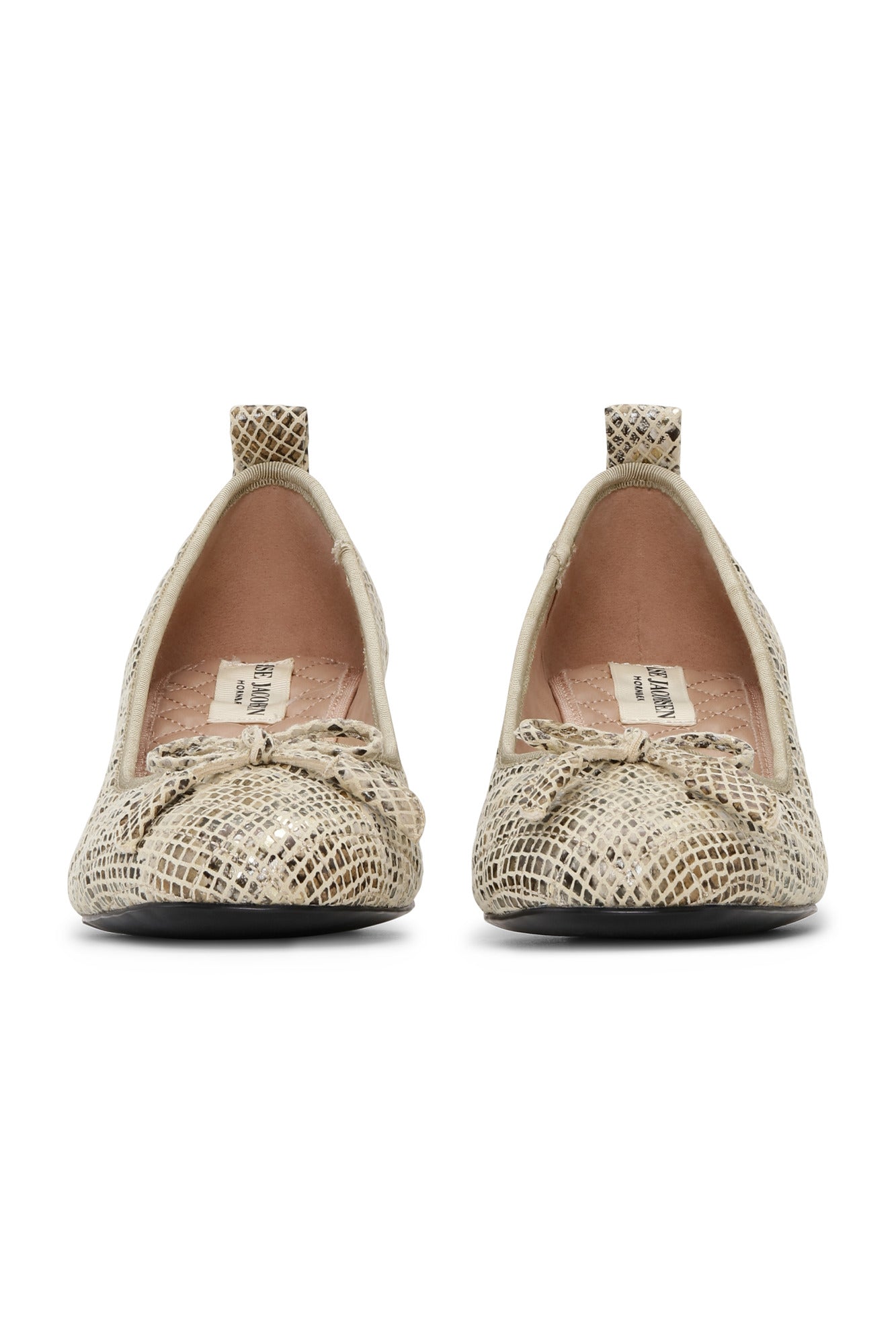 Ballerínuskór með háum hæl