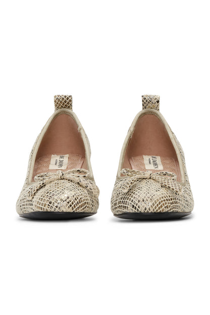 Ballerínuskór með háum hæl