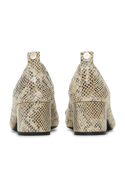 Ballerínuskór með háum hæl