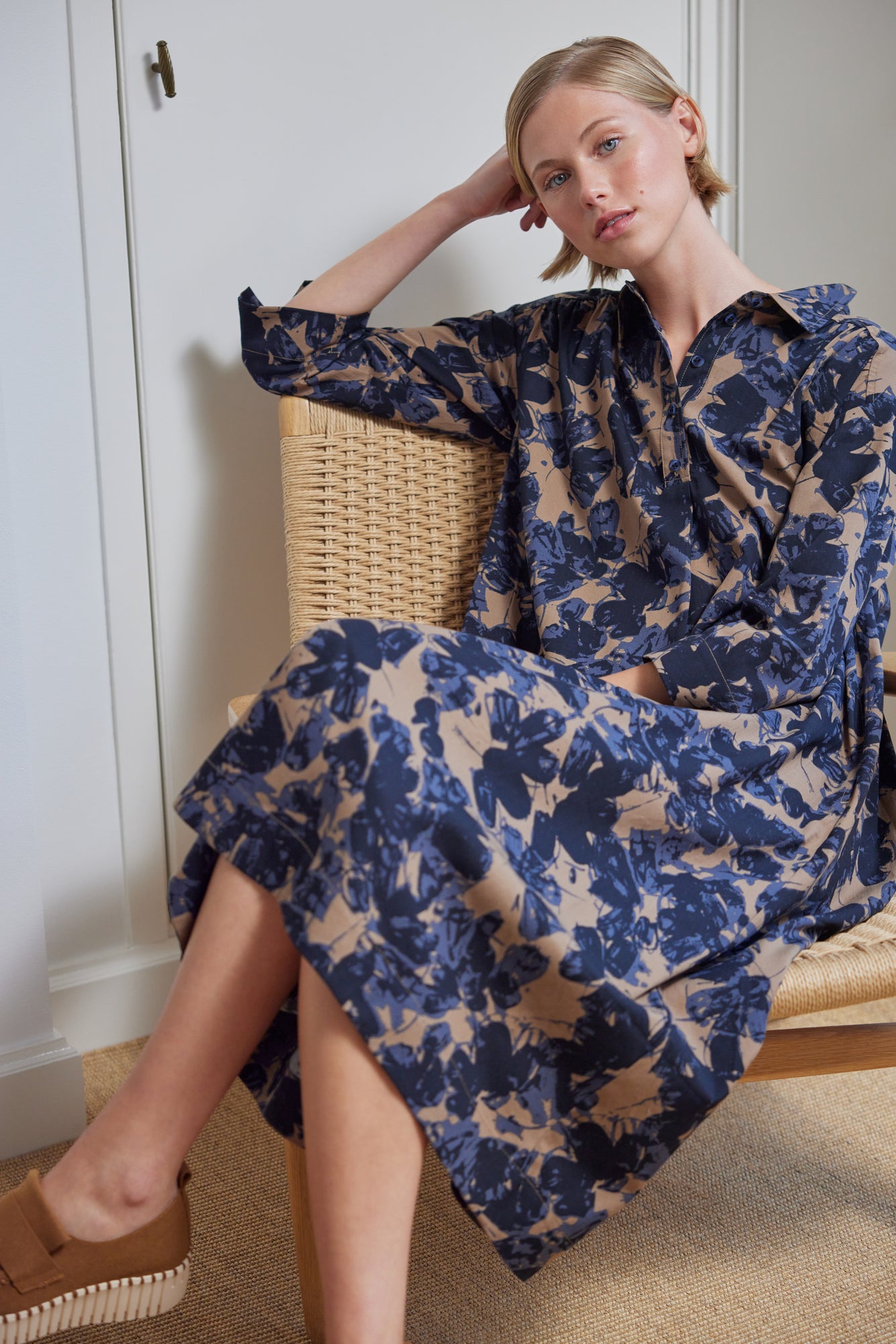 Munstraður Ilse kjóll