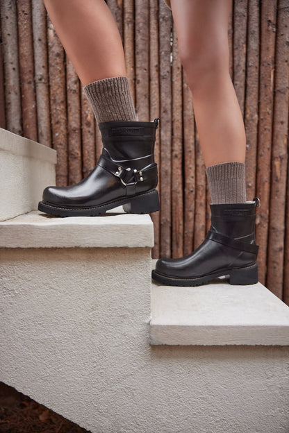 Biker gúmmístígvél