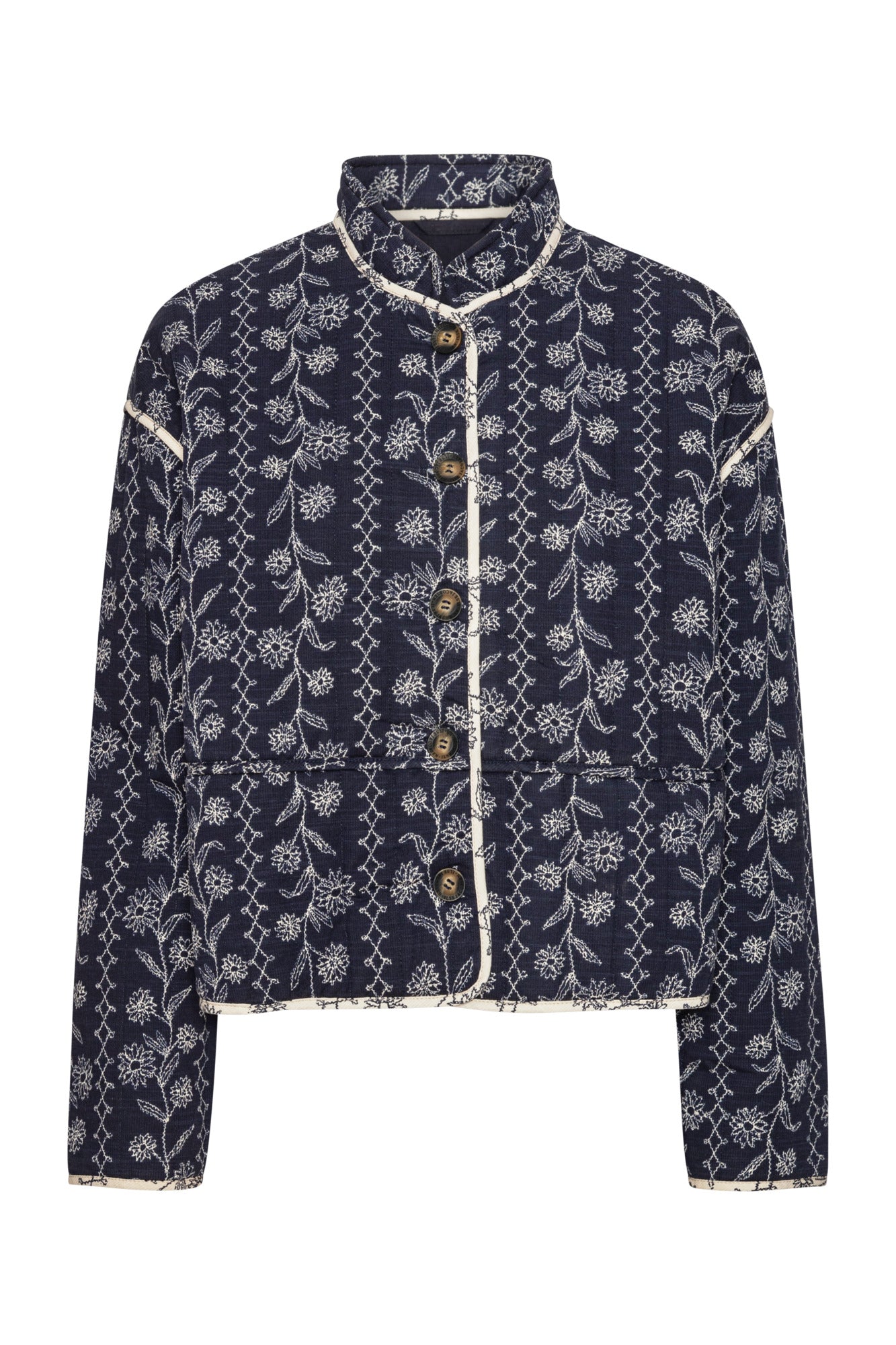 Stuttur munstraður jakki