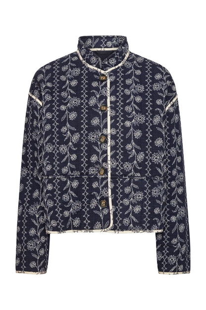 Stuttur munstraður jakki