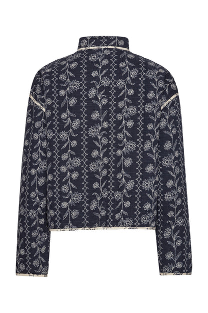 Stuttur munstraður jakki