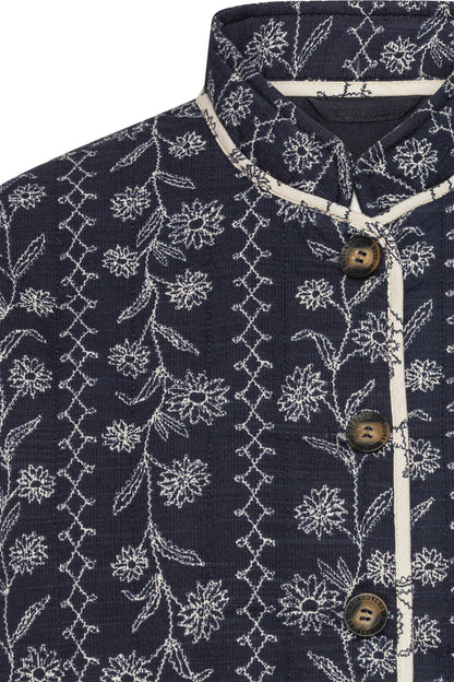 Stuttur munstraður jakki