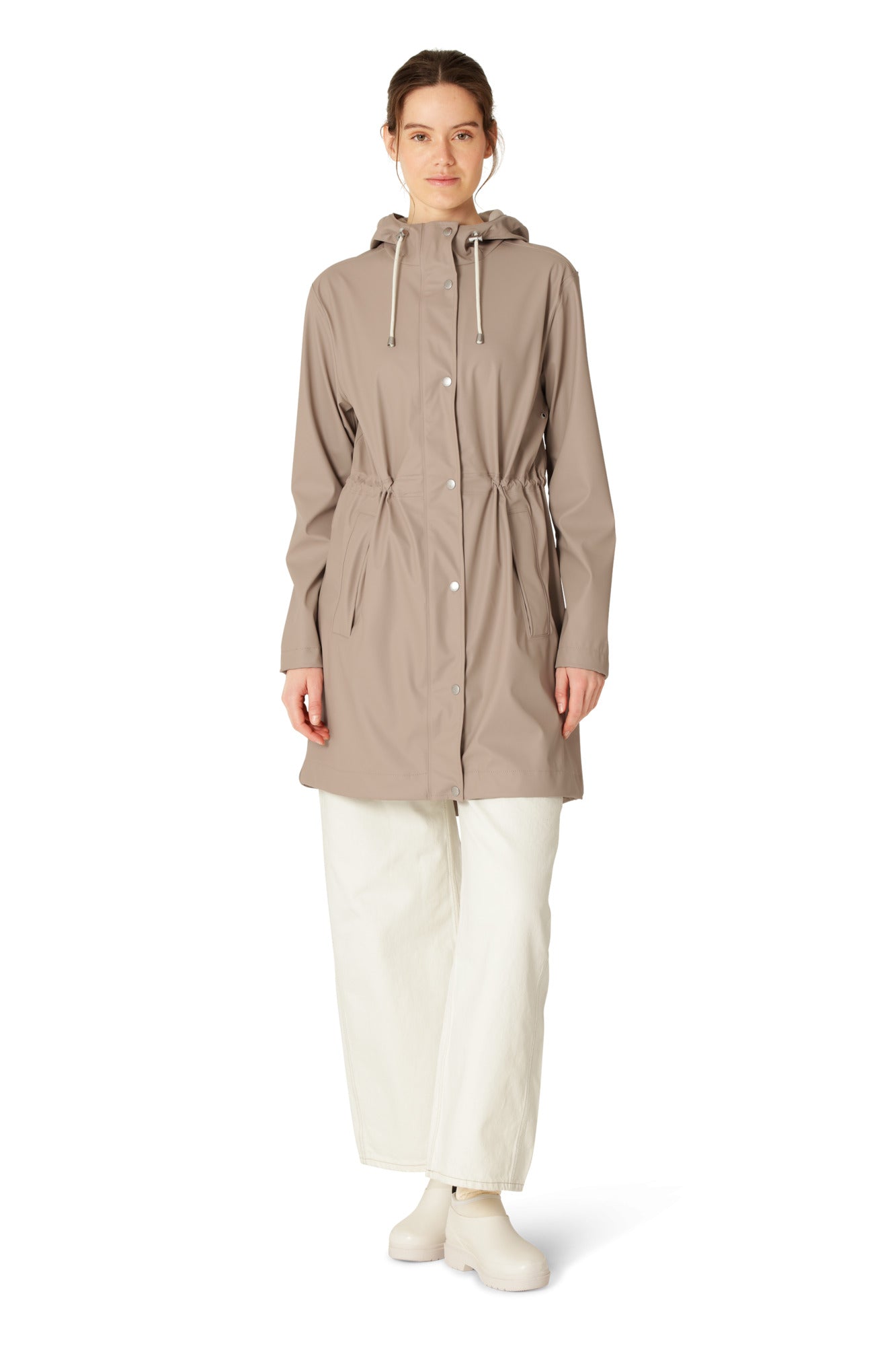 Millisíð regnkápa