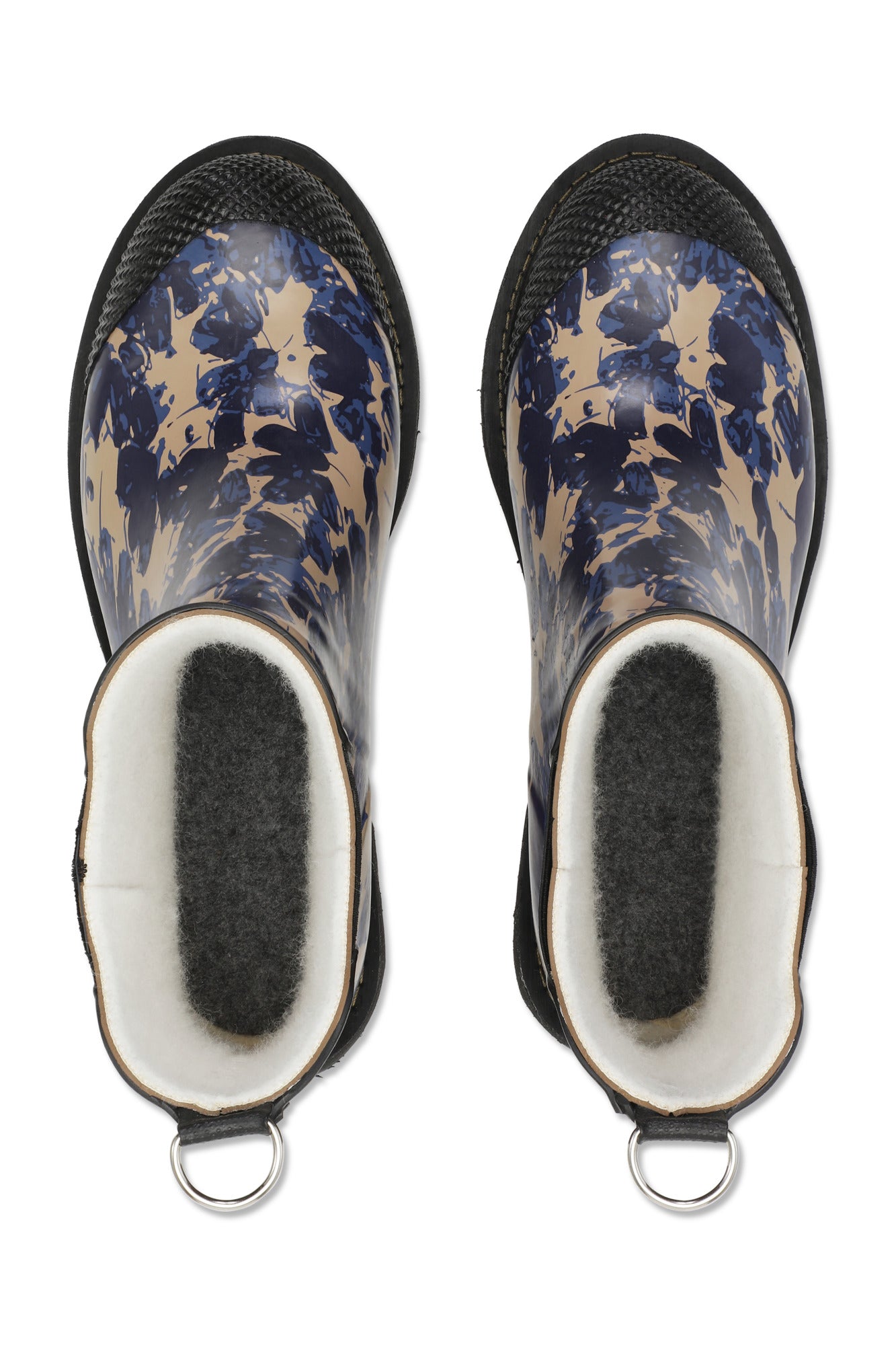 Loðfóðruð gúmmístígvél