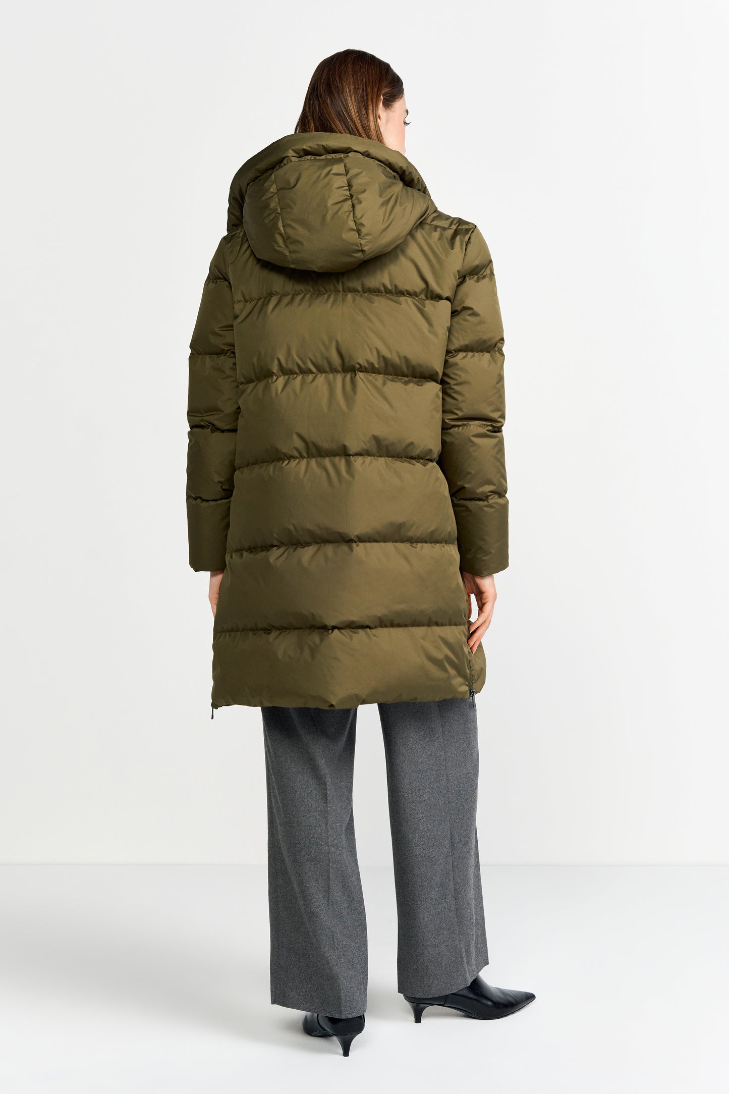 Millisíð dúnúlpa - 4 litir