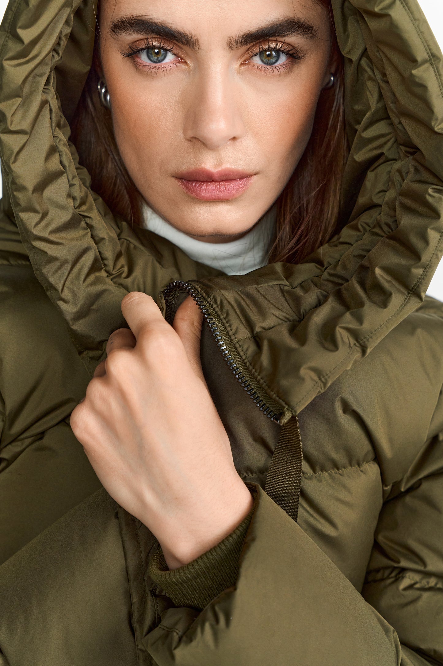 Millisíð dúnúlpa - 4 litir